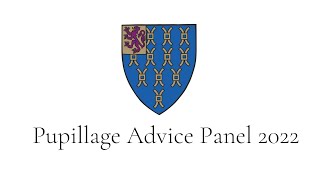 Pupillage Advice Panel 2022 [upl. by Charil]