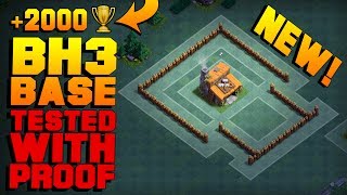 BEST Builder Hall 3 Base w 2 CANNONS  NEW CoC Strategy How To Get 2000 As BH3  Clash of Clans [upl. by Jolene]