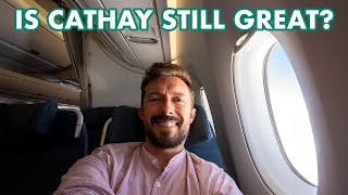 Cathay Pacific A3501000 Premium Economy Trip Report [upl. by Newell]