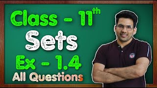 Class  11 Ex  14 Q1 to Q12 Sets Maths Chapter 1  CBSE NCERT  Green Board [upl. by Kila549]