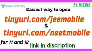 How to open tinyurlcomjeemobile or tinyurlcomneetmobile [upl. by Oirobil]