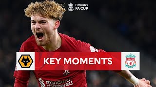 Wolves v Liverpool  Key Moments  Third Round Replay  Emirates FA Cup 202223 [upl. by Nageek]