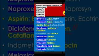 Feldene is a brand name for which of the following drugs [upl. by Willabella]