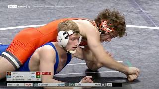 semis 133lbs Daton Fix Oklahoma State vs Derrick Cardinal South Dakota State [upl. by Nilac476]