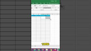 Cara Membuat Kolom Tanda Tangan Di Excel excel belajarmicrosoftword exceltips [upl. by Hgielyk]