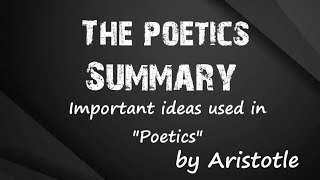 Summary amp Important concepts in quotpoeticsquot By Aristotle Urdu Hindi [upl. by Scheers941]