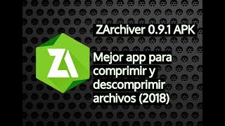 ZArchiver mejor compresordescompresor de archivos para Android 2021 [upl. by Martelli312]