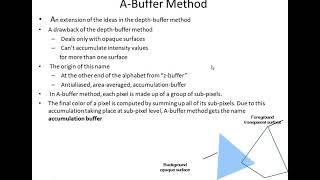 A Buffer method  Visible Surface Detection Method  Module 5  Computer Graphics  KTU Syllabus [upl. by Robson]