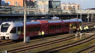 Trein ontspoord op rangeerterrein Station Groningen [upl. by Willman247]