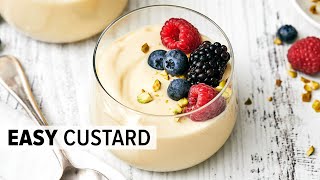 Homemade CUSTARD RECIPE  Super Easy To Make [upl. by Ronen681]