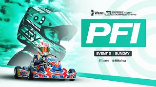 PFi  Event 2 LIVE  Sunday  Wera Tools British Kart Championships [upl. by Abramson]