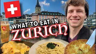 What to eat in Zürich Switzerland 🇨🇭 Tastes of the World [upl. by Beckie102]