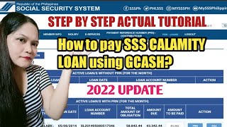 How to pay SSS CALAMITY LOAN using GCASH 2022 UPDATE [upl. by Otreblig80]