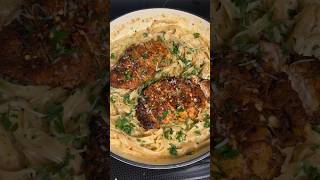 Creamy chicken fettuccine alfredo  Must try dinner recipe alfredo dinnerideas [upl. by Drahsar]