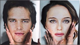 ASMR Tracing amp Describing Celebrity Faces [upl. by Averil186]