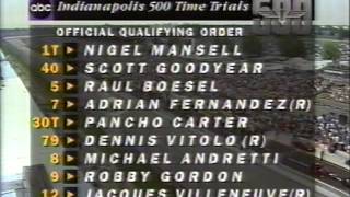 INDY 500 1994  TIME TRIALS  POLE DAY I [upl. by Airamasor]