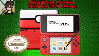 PokeBall New 2DS XL Official Nintendo Refurbished [upl. by Ahsinrac100]