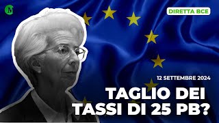 DIRETTA BCE taglio dei tassi di 25 punti base  12092024 [upl. by Pease454]