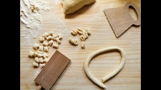 Making homemade Sardinian Gnocchi malloreddus [upl. by Arhsub]