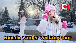 Kingston 4k 🇨🇦 winter snow walking Tour Canada Ontario Kingston ❄️ Canadasnow [upl. by Nwahsed]