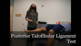 Posterior Talofibular Ligament Test [upl. by Otreblada]