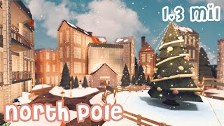 North Pole SpeedBuild  ROBLOX BLOXBURG   tour [upl. by Arathorn]