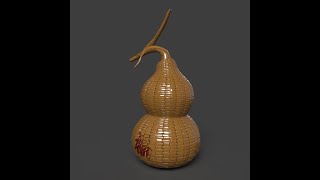 Chinese weaver gourd 3D model [upl. by Wirth]