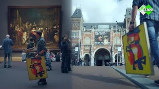 MIJN KUNSTWERK IN HET RIJKSMUSEUM  Kan Klaas voor één dag kunstvervalser zijn [upl. by Leuqer]