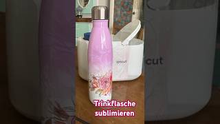 Trinkflasche sublimieren mit Sublimationsdrucker und Cricut Mug Press springonshorts [upl. by Atteras]