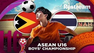 Timor Leste vs Thailand Live Stream AFF U16 Youth Championship Commentary Score amp Highlights [upl. by Ardnasela760]