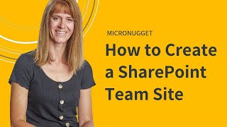 How to Create a SharePoint Team Site [upl. by Maisey266]