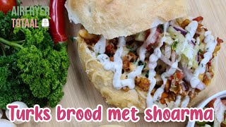 Airfryer gevuld Turks brood shoarma speciaal [upl. by Akirej]