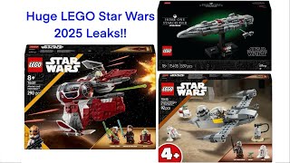 AWESOME LEGO Star Wars 2025 Leaks Ahsokas Jedi Interceptor Home One and N1 Starfighter [upl. by Aday800]