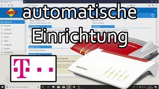 Fritzbox am Telekom Anschluss  Die automatische Einrichtung [upl. by Naoh686]