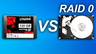 SSD VS 2X HDD RAID 0 [upl. by Edvard]