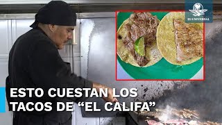 ¿Cuánto cuestan los tacos de “El Califa de León” taquería con una estrella Michelin [upl. by Saoj235]