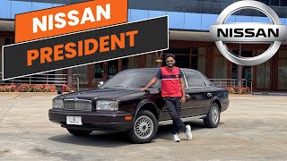 1990 Nissan President  More Features than SClass  JDM Luxury  Shutterdrives Media [upl. by Asehr727]