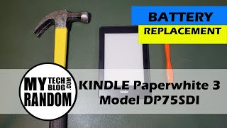 Kindle Paperwhite 3 DP75SDI battery replacement [upl. by Htebazila]