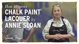 How to apply Chalk Paint® Lacquer with a Spray Gun  Part 2 [upl. by Vani750]