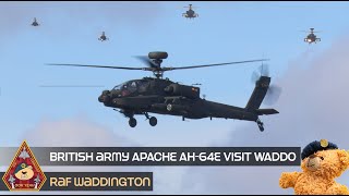 APACHE INVASION • BRITISH ARMY AIR CORPS AH64 APACHES PAY A VISIT TO RAF WADDINGTON [upl. by Platt]