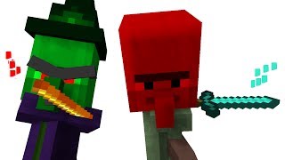 Villager Baby Life amp Witch Baby Life 1  Minecraft Animation MOST EPIC ANIMATION BATTLE MOVIE [upl. by Ahsenauj]