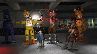 Running with my Father from the Withered anamatronics in Garrys Mod [upl. by Cleodal323]