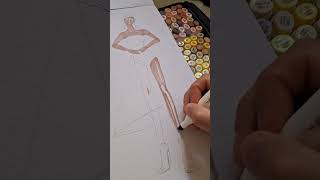 Fashion illustrator youtubeshorts art fashiondesigner fashionillustration fashion illustration [upl. by Gnart231]