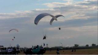 Paragliders  Philippine International Hotair Balloon Fiesta 2012 [upl. by Harts]