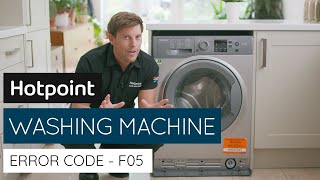 Washing machine Error code F05  by Hotpoint [upl. by Telracs]