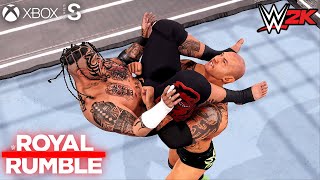 WWE GAME  Batista vs Umaga  Royal Rumble Full Fight 4k60fps [upl. by Sallie245]