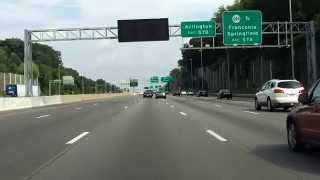 Capital Beltway Interstate 495 Exits 49 to 57 southboundouter loop Local Lanes [upl. by Hedgcock]