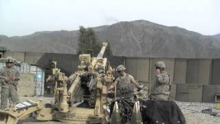 M777 Howitzer Direct Fire Low Charge Bravo Battery 3321 HD Video 3 [upl. by Letnohc]