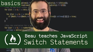 Switch Statements  Beau teaches JavaScript [upl. by Adnilrev931]