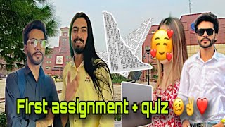 First assignment  first quiz in Ucp university Lahore ❤️💫  malaika ko dear dia Aj 😂✌️ vlog [upl. by Yetnom]